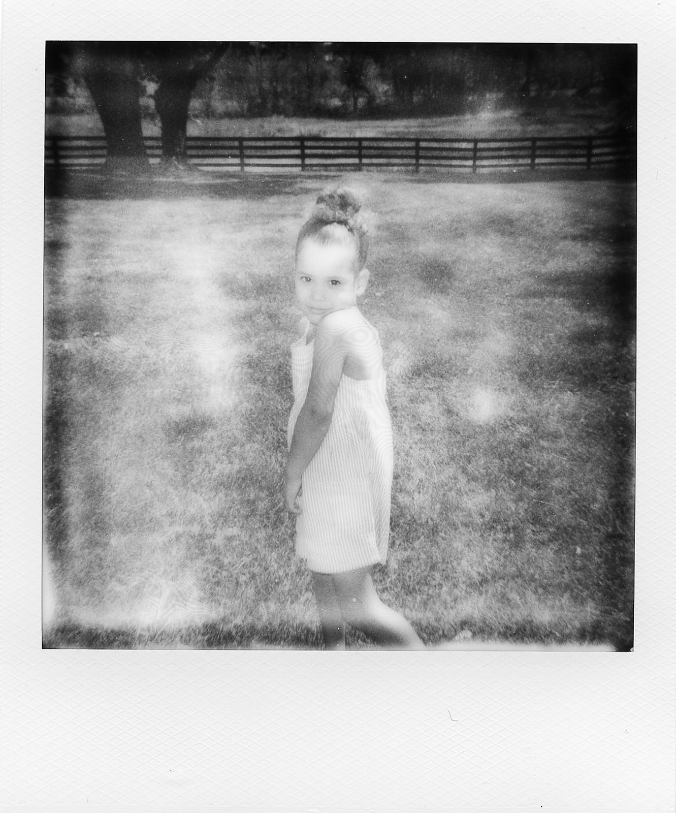 A Polaroid of the oldest daughter 