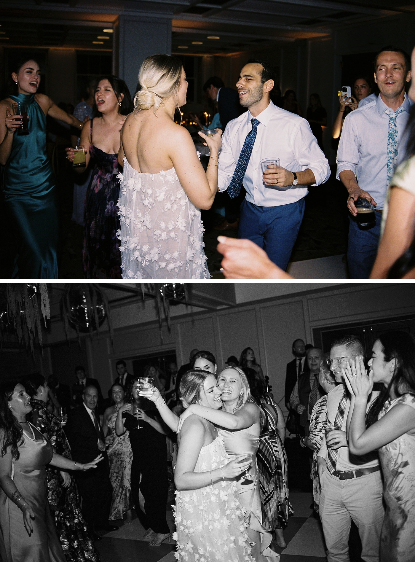 A full dance floor during a wedding reception at The Line DC.
