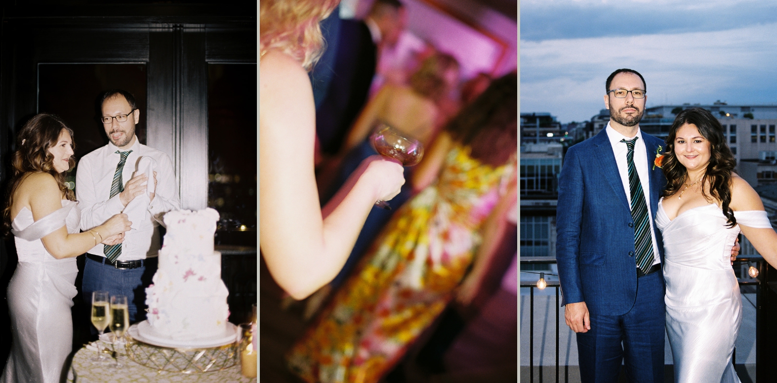 A wedding reception at a hotel wedding venue in DC