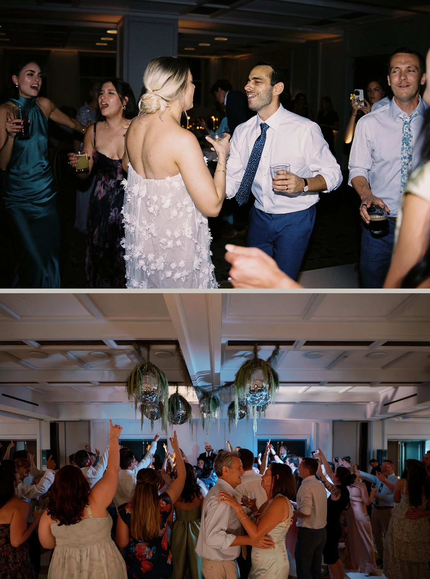 A full dance floor during a wedding reception at The Line DC.