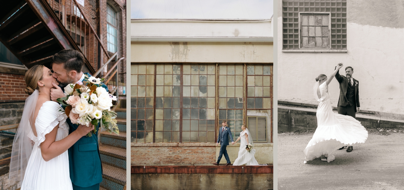 Couple's portraits around downtown Baltimore